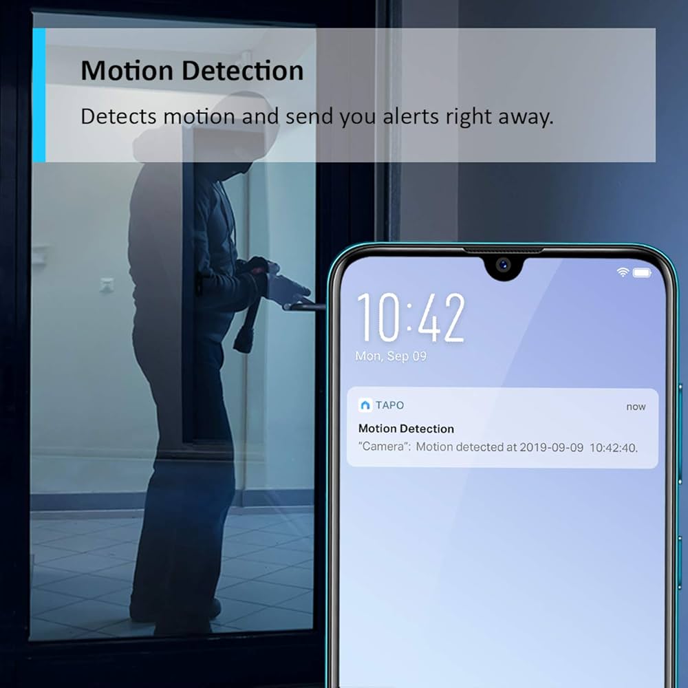 TP-Link Tapo Pan/Tilt Smart Security Camera, Indoor CCTV, 360 Rotational Views, Works with Alexa&Google Home, No Hub Required, 1080p, 2-Way Audio, Night Vision, SD Storage, Device Sharing (TC70) — image 6