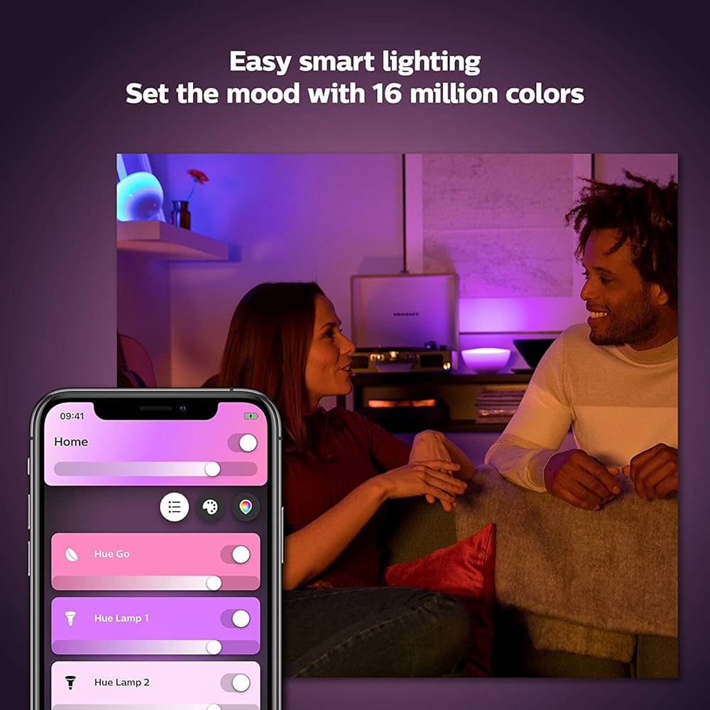 Philips Hue Go 2.0 White & Colour Ambiance Smart Portable Light with Bluetooth, Works with Alexa and Google Assistant (Pack of 1) — image 4