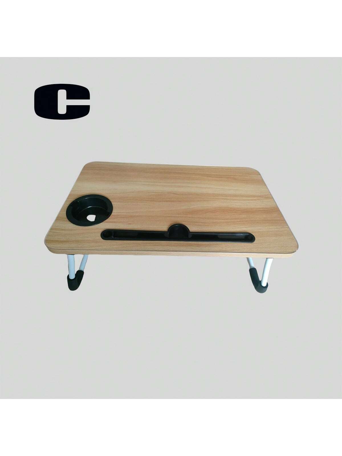 Portable Laptop Desk - Foldable Table Computer Desk - With Cup Holder And Drawer - Suitable For Use On Beds Sofas Or Floors — image 5