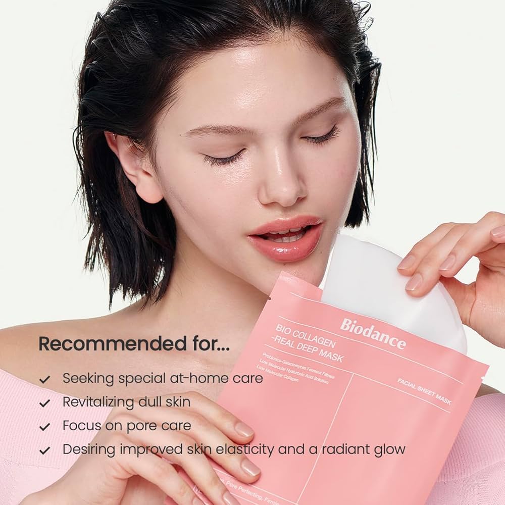 BIODANCE Bio-Collagen Real Deep Mask, Hydrating Overnight Mask, Water Locking, Pore Minimizing, Elasticity Improvement, 34g x4ea, Ramadan Gift — image 9