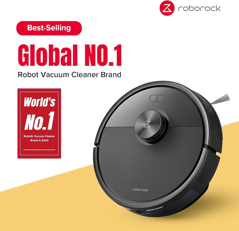 roborock Q7 TF(Upgraded from Q5 Pro) Robot Vacuum and Mop Combo, 10,000Pa HyperForce Suction, Robotic Vacuum Cleaner, Dual Anti-Tangle System, APP-Control, LiDAR Navigation, for Pet Hair and Carpet — image 2
