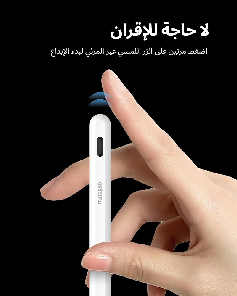 Metapen Pencil A8 for iPad 2018-2025, (2X Faster Charge), Pixel Precision, Tilt Sensitivity Stylus Pen Compatible for Apple iPad 11 A16/10/9/8/7/6th Gen, Pro 12.9/11/13 Inch M4, Air 3/4/5/M2/M3, White — image 5