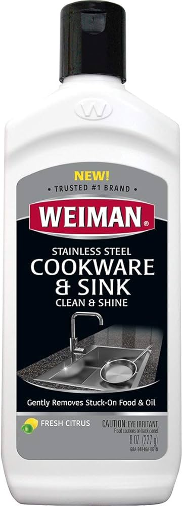 Weiman Stainless Steel Sink and Pots & Pans Cleaner and Polish