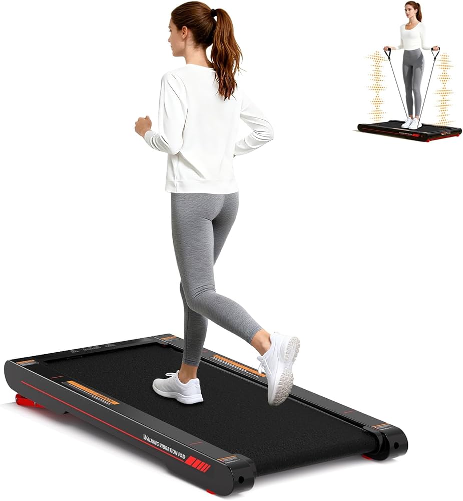 Sperax Walking Vibration Pad with APP,Under Desk Treadmill for Home,4 in 1 Portable Vibration Machine