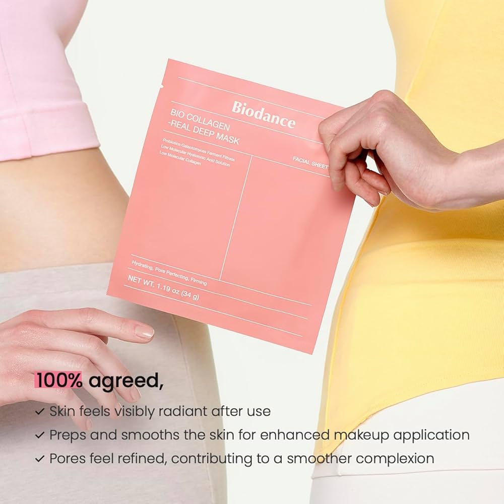BIODANCE Bio-Collagen Real Deep Mask, Hydrating Overnight Mask, Water Locking, Pore Minimizing, Elasticity Improvement, 34g x4ea, Ramadan Gift — image 7
