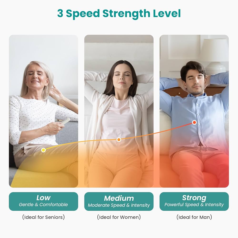 Nekteck Shiatsu Neck and Back Massager with Soothing Heat, Electric Deep Tissue 3D Kneading Massage Pillow for Shoulder, Leg, Body Muscle Pain Relief, Home, Office, and Car Use — image 4