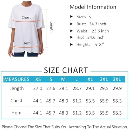 THE GYM PEOPLE Women's Casual Oversized T-Shirts Summer Crewneck Short Sleeve Workout Basic Tee Tops — image 7
