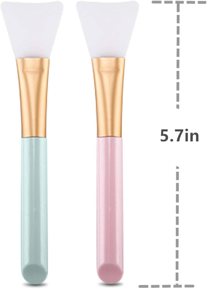 Opiqcey 2 PCS Silicone Face Mask Brush, Mask Beauty Tool Soft Silicone Facial Mud Mask Applicator Brush Hairless Body Lotion And Body Butter Applicator Tools — image 2