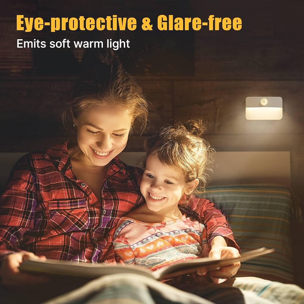 8 Pack Motion Sensor Stair Light for Indoor, Battery Operated Closet Lights, Wireless Stick on Anywhere Hallway Lamp, Portable Led Night Lamps for Bedroom Under Cabinet Kitchen — image 5