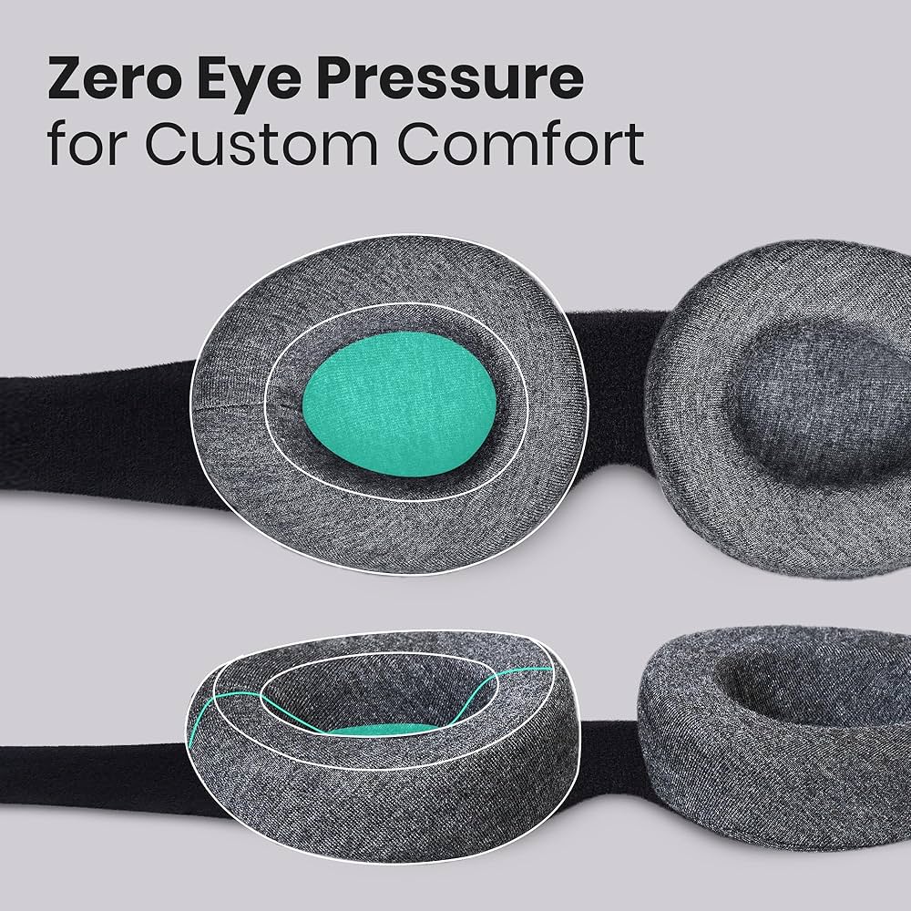 Manta Sleep Mask - 100% Blackout Eye Mask - Zero Eye Pressure - Adjustable Eye Cups - Guaranteed Deepest-Possible Rest - Perfect Sleeping Mask for Light Sleepers, Travelers, Midday Nappers — image 6