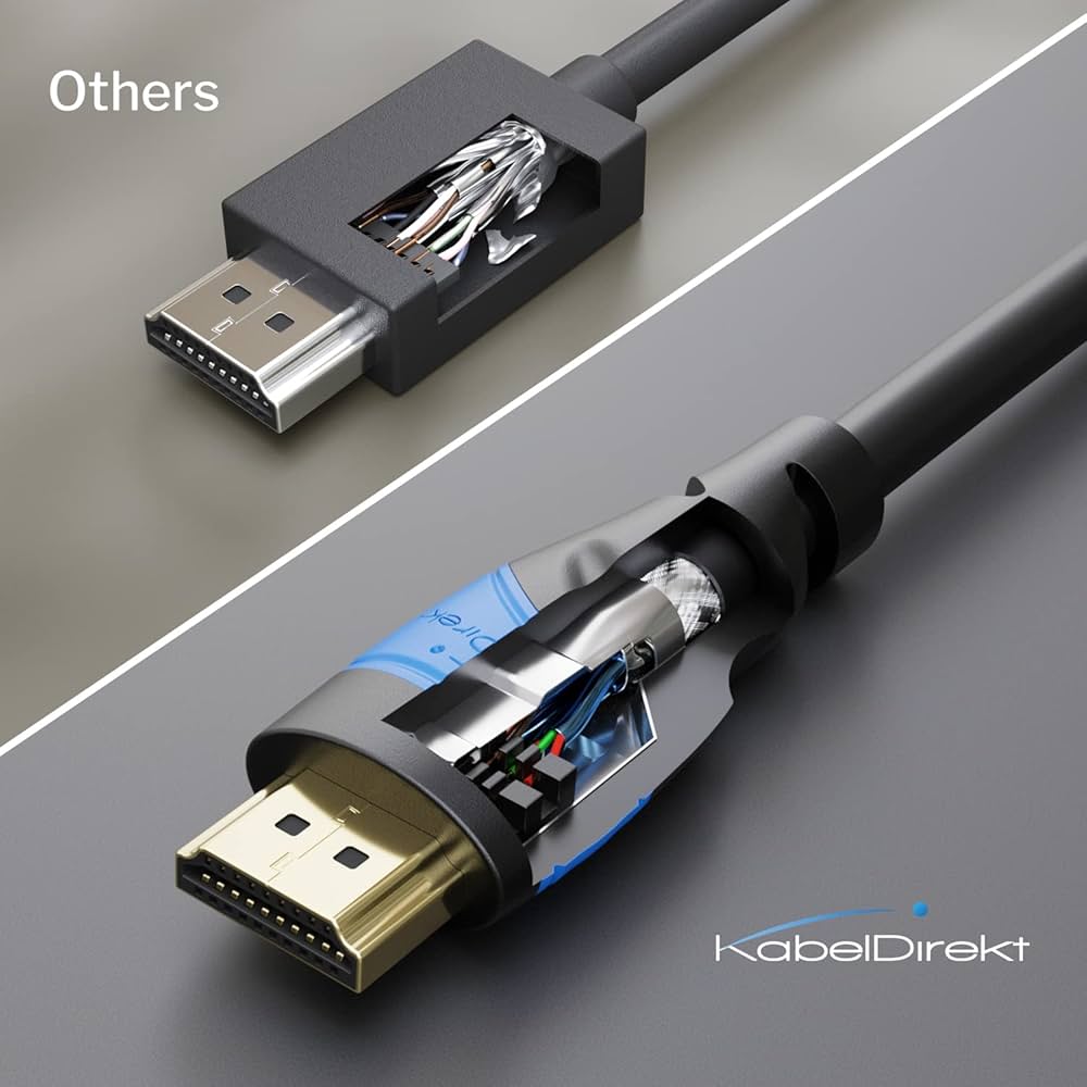 KabelDirekt – 8K / 4K HDMI Cable – 2m & More HDMI Cables (0.15m–22.5m) – German-Engineered HDMI Lead – Supports 10K/8K@60Hz/4K@120Hz – HDMI Cable for HDTV, PC, PS5, Xbox, Switch — image 4