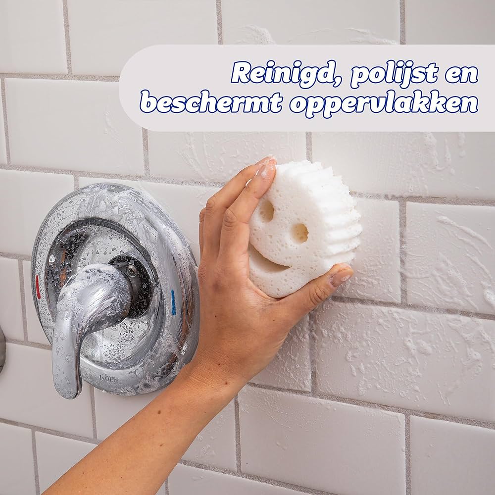 Scrub Daddy Power Paste, All Purpose Cleaning Product - Cleaner for Oven, Glass, Kitchen, Shower Door Screen, Hob, Tile, Stove & More - with Scrub Mommy Sponge,white,2 Count (Pack of 1),SDPWR — image 3