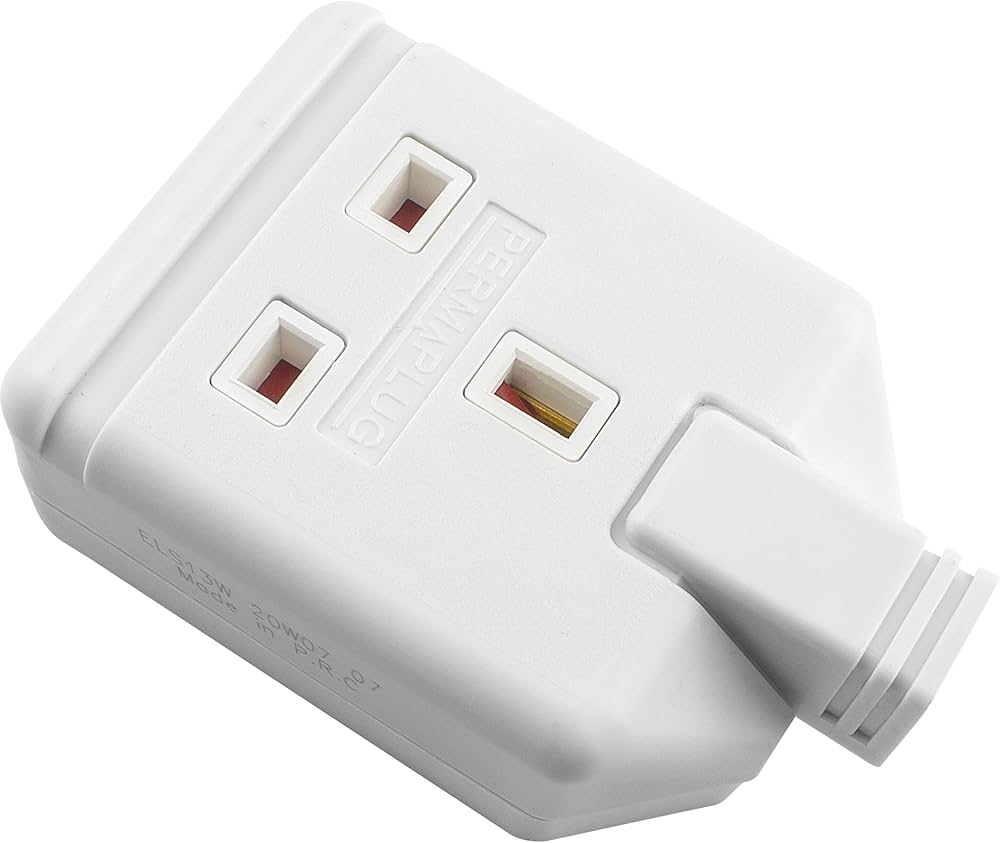 Masterplug Heavy Duty Single Socket Trailing Socket, Without Plug and Cable, White — image 3