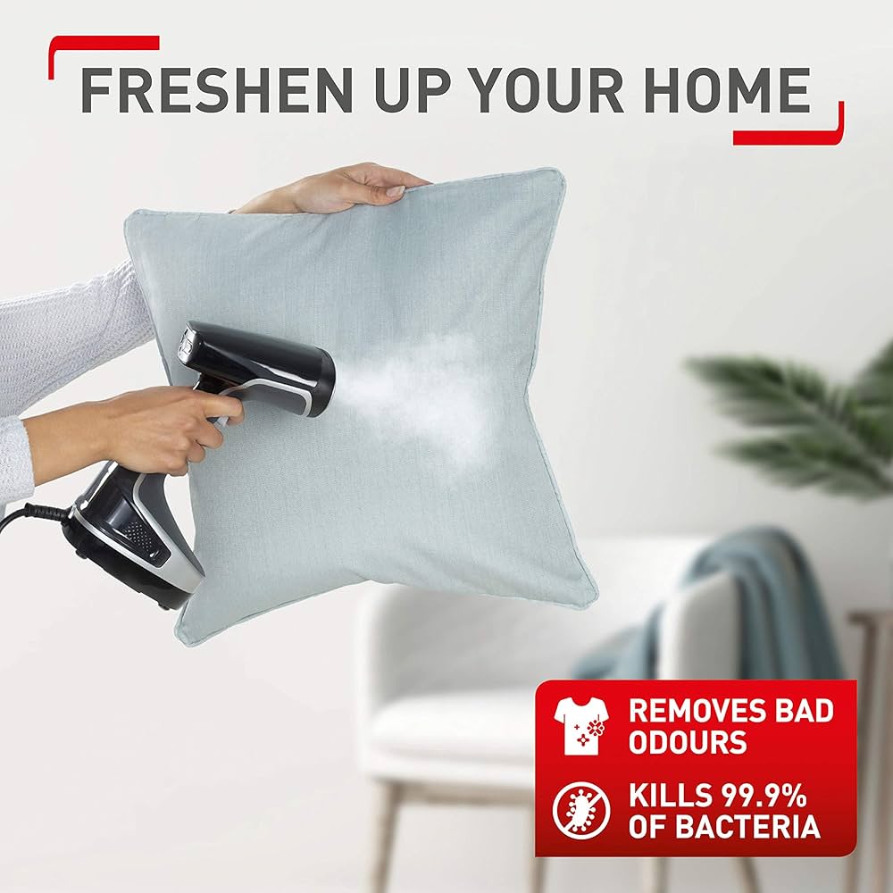 Tefal Access Steam+ Handheld Clothes Steamer, 1600 W, Black And Silver, DT8150, 115 X 145 X 275mm — image 6