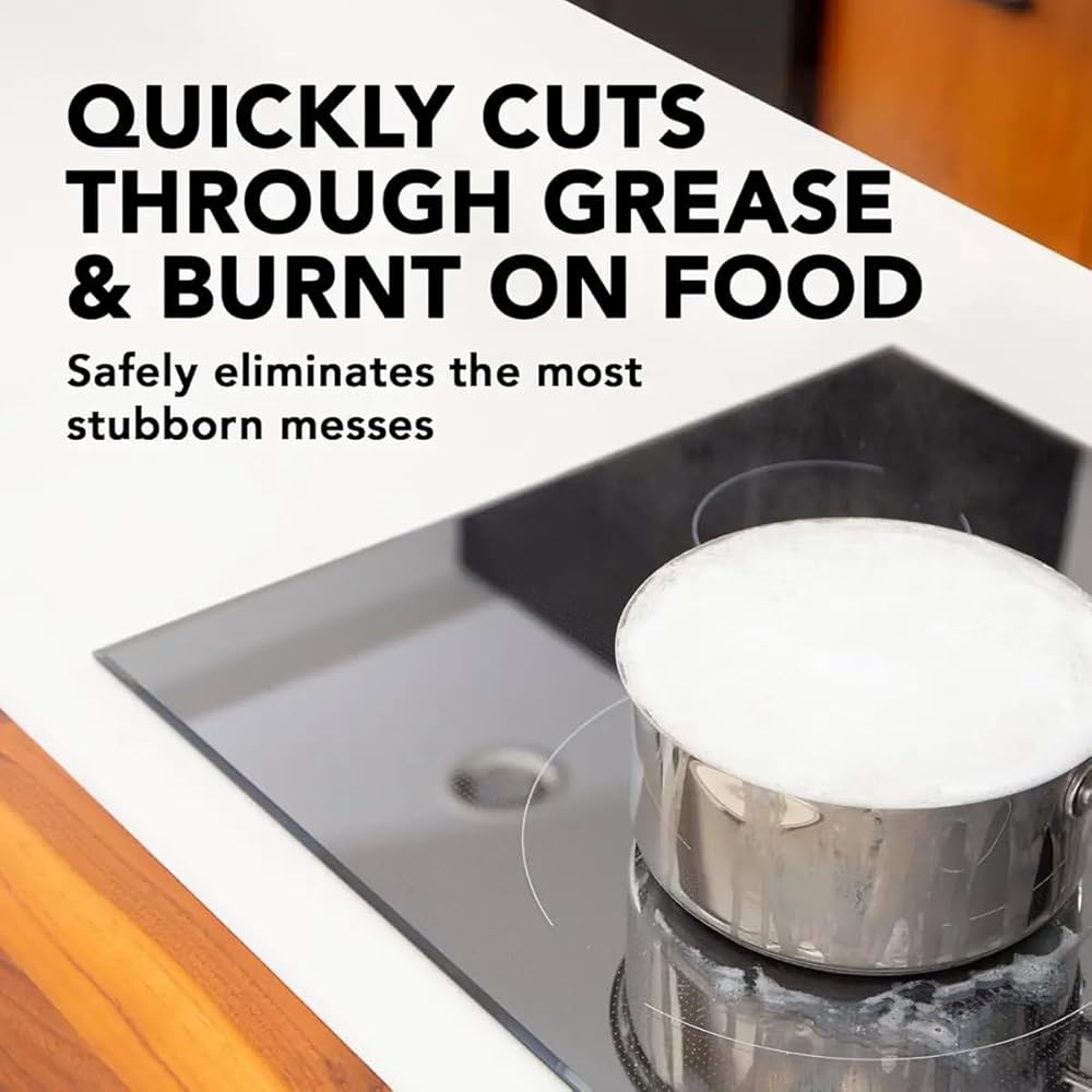 Weiman Glass Cooktop Heavy Duty Cleaner & Polish - Shines and Protects Glass/Ceramic Smooth Top Ranges with its Gentle Formula - 10 Oz., Clear — image 3