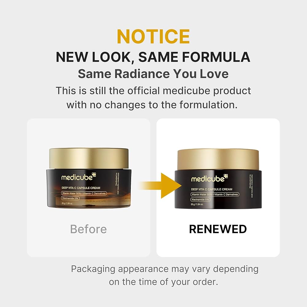 medicube Deep Vitamin C Golden Capsule Face Moisturizer - Liposome Capsules For Wrinkles, Skin Radiance - Transparent Gel for Glow Hydration - Korean Skin Care 1.94 oz — image 2