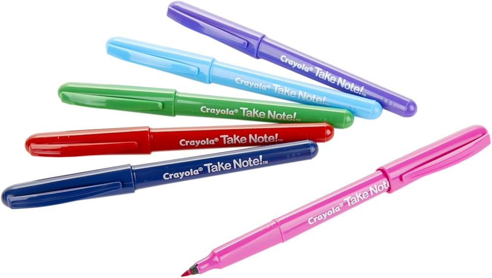 Crayola Take Note! Dual-Ended Pen Highlighters 6 Count Arts & Crafts — image 5