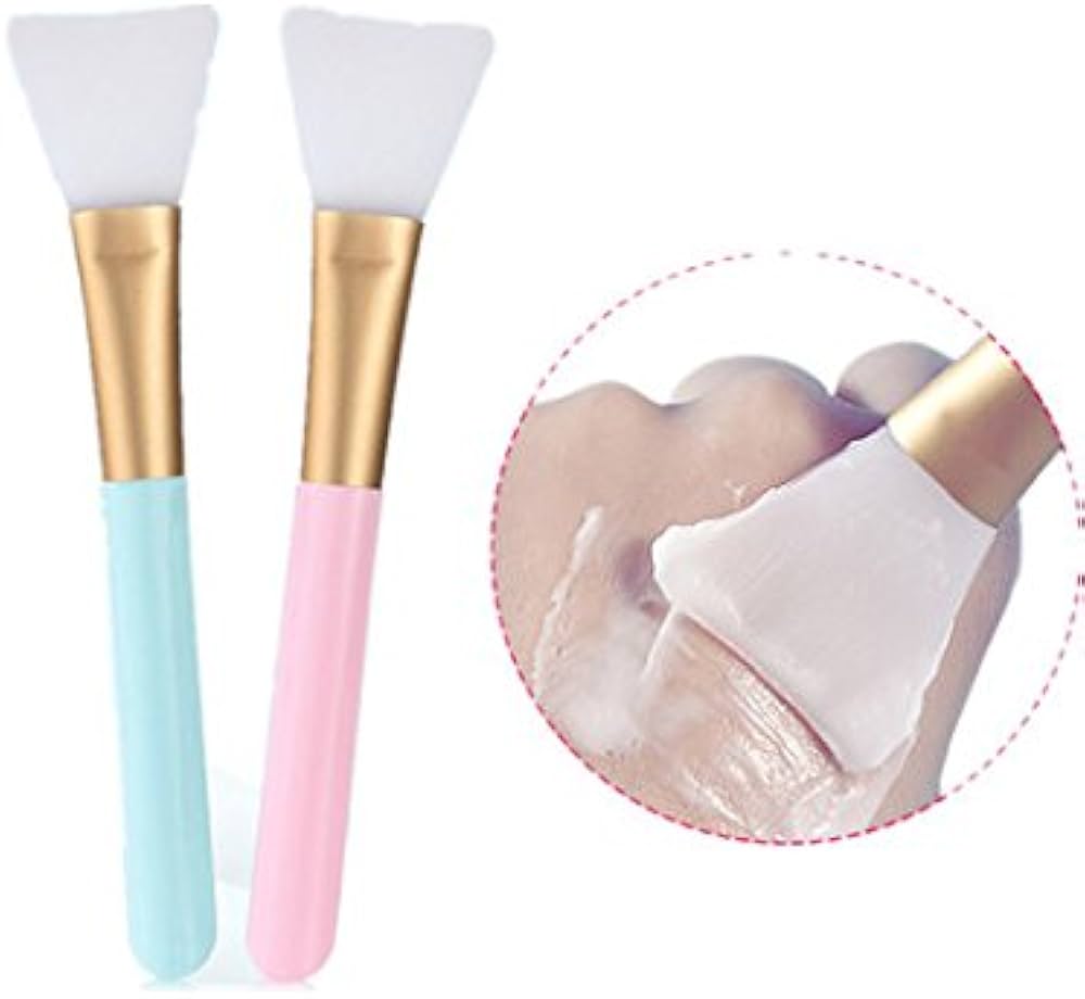Opiqcey 2 PCS Silicone Face Mask Brush, Mask Beauty Tool Soft Silicone Facial Mud Mask Applicator Brush Hairless Body Lotion And Body Butter Applicator Tools — image 3