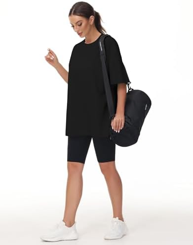 THE GYM PEOPLE Women's Casual Oversized T-Shirts Summer Crewneck Short Sleeve Workout Basic Tee Tops — image 6