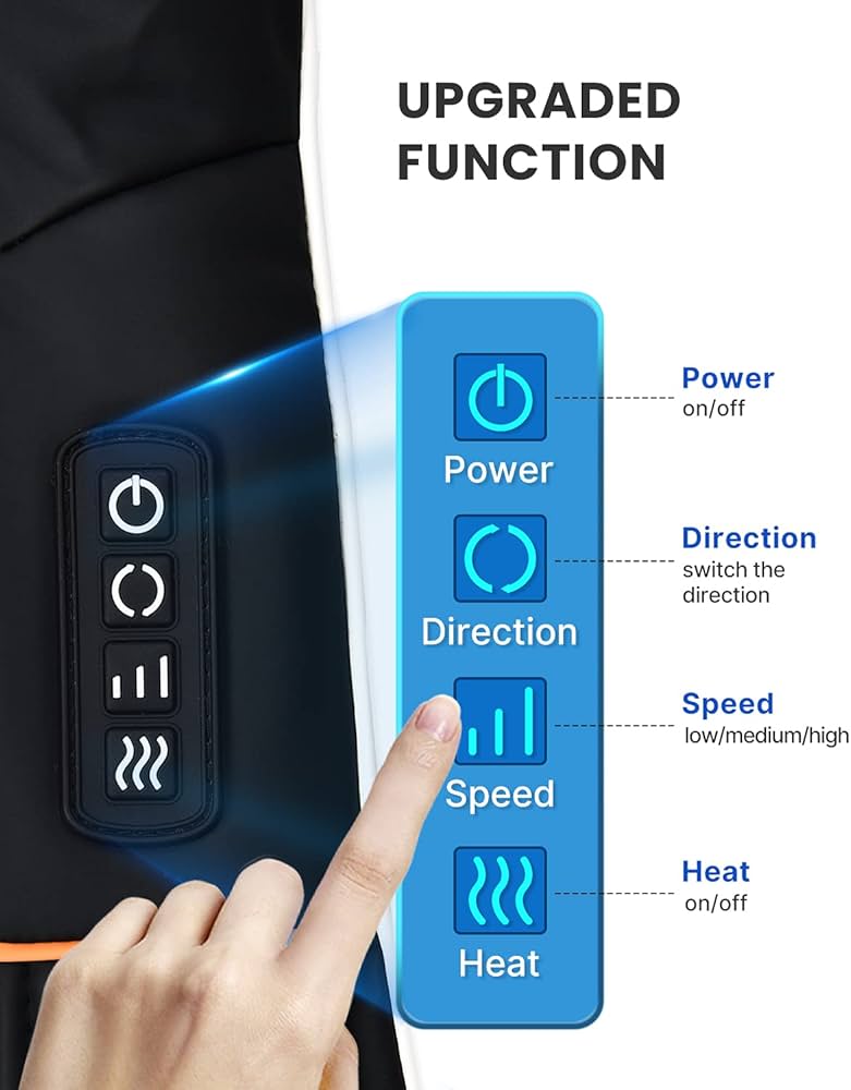 RENPHO Shiatsu Neck and Shoulder Back Massager with Heat, Electric Vibration Deep Tissue 3D Kneading Massage Pillow for Pain Relief on Waist, Leg, Calf, Foot, Arm, Belly, Full Body, Muscles — image 5