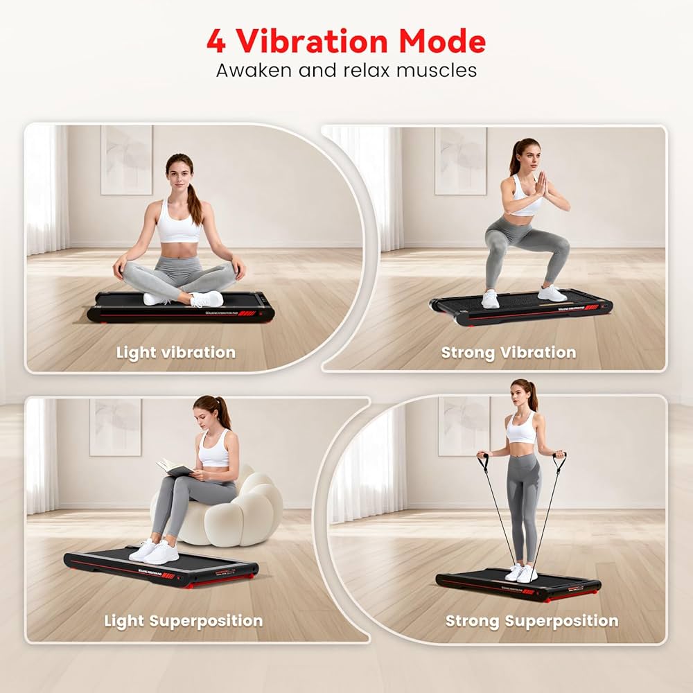 Sperax Walking Vibration Pad with APP,Under Desk Treadmill for Home,4 in 1 Portable Vibration Machine — image 4