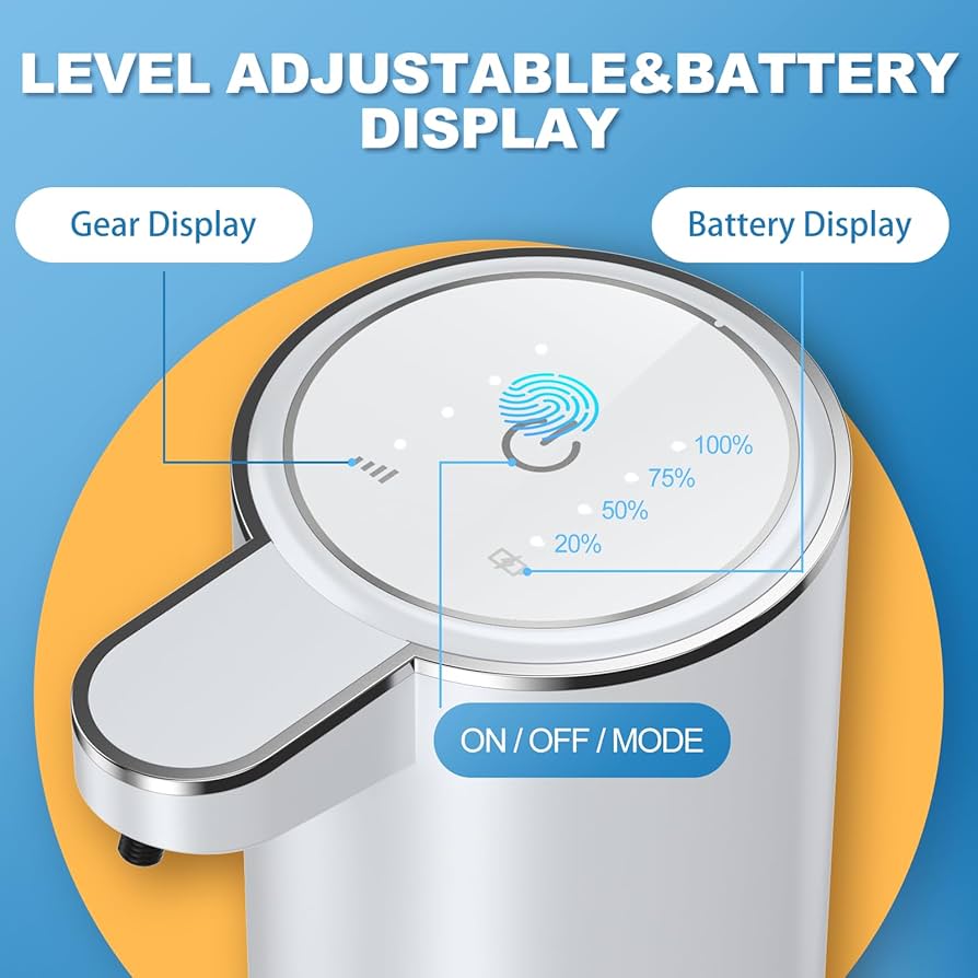 Automatic Soap Dispenser, 380 ml, Electric Wall Mounting, Non-Contact Automatic Soap Dispenser, USB Rechargeable with Infrared Motion Sensor for Bathroom, Kitchen, Office — image 2